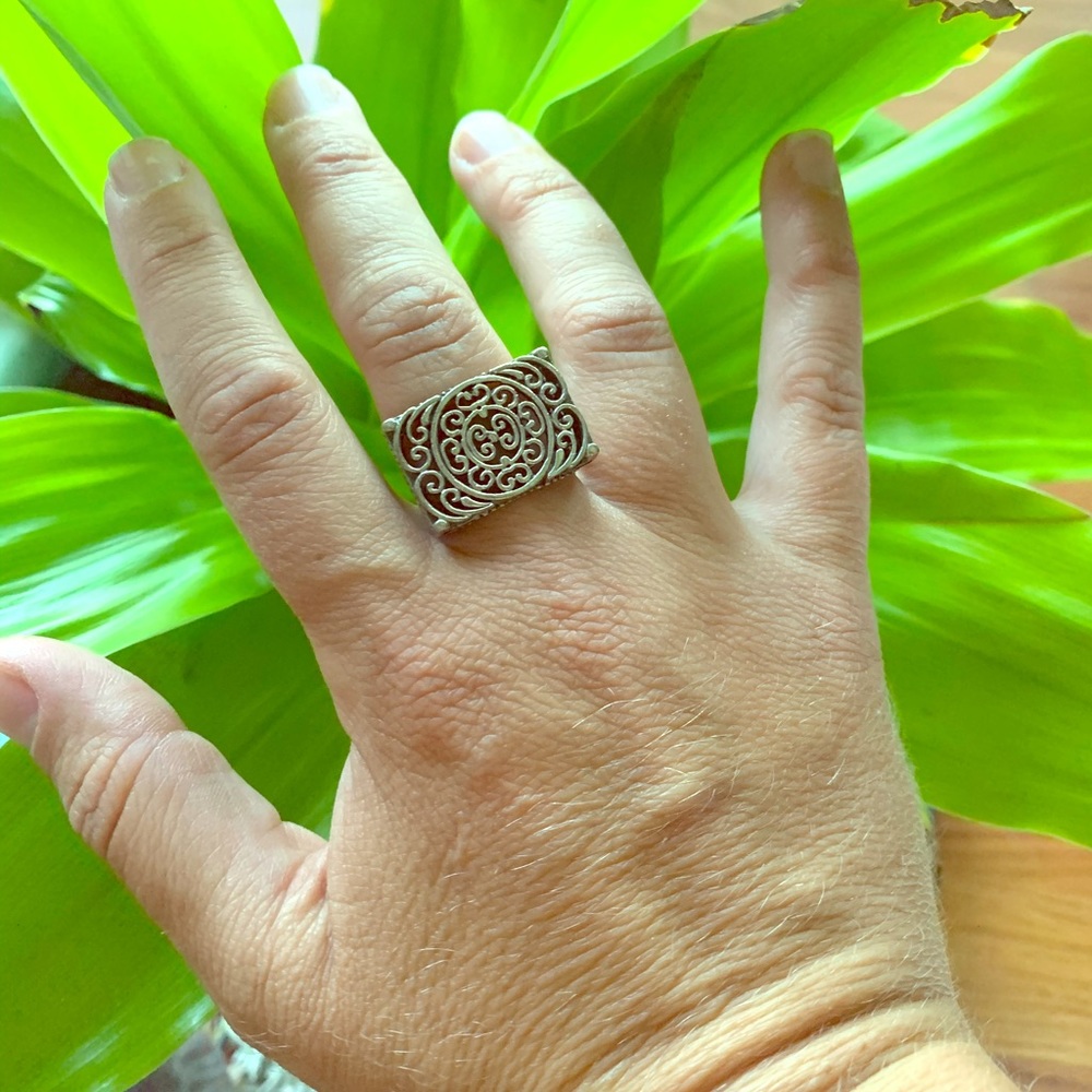 Vintage Sterling Silver Filligree Ring